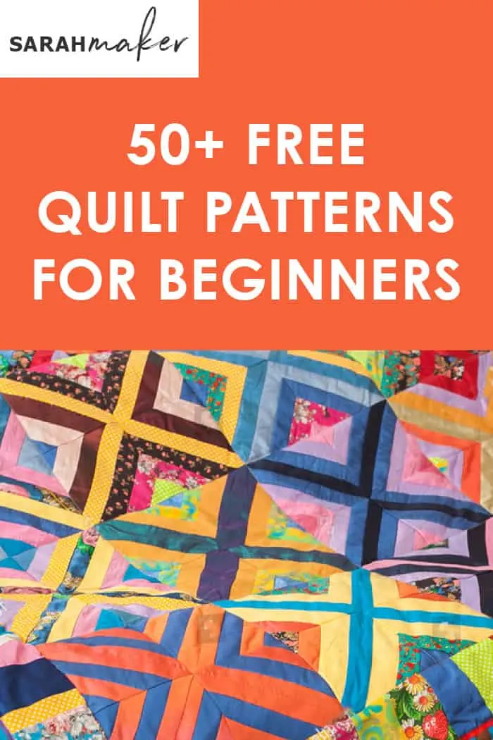 50 free easy quilt patterns for beginners sarah maker