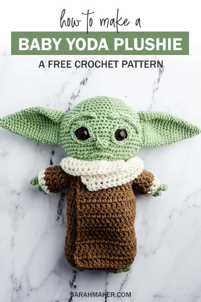 How To Crochet Baby Yoda A Free Amigurumi Pattern Sarah