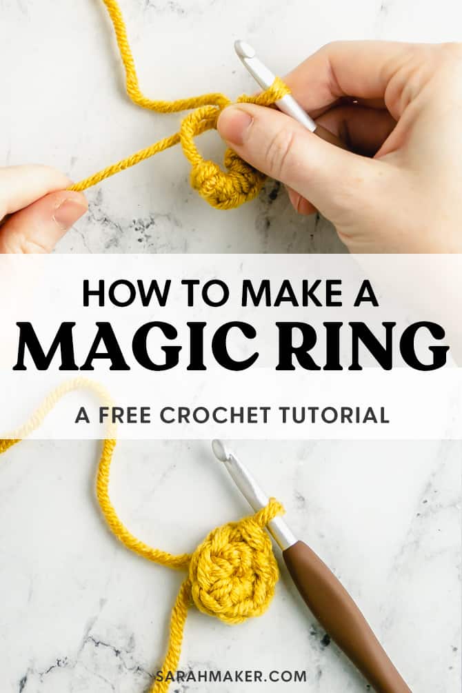 How to crochet the magic ring 