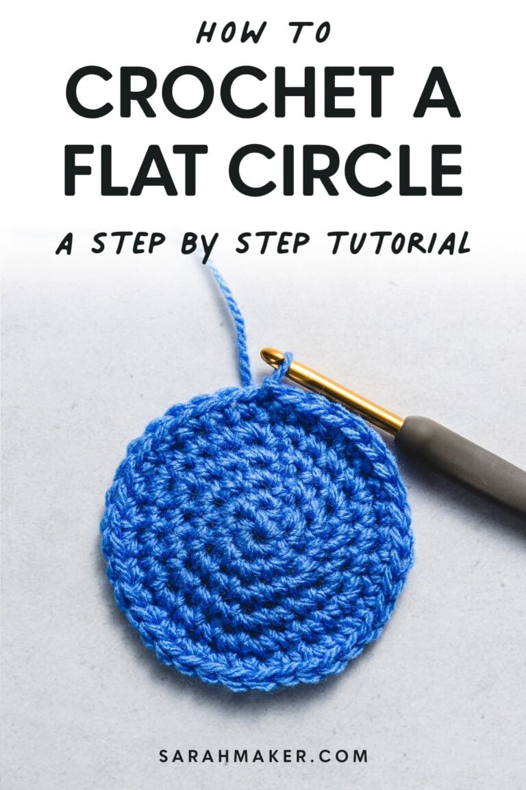 How to Crochet a Flat Circle Magic Increase Formula Sarah Maker