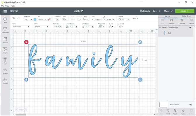 how to join cursive text with the weld tool in cricut design space