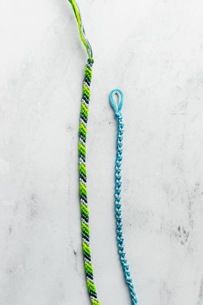 Horizontal Stripe Friendship Bracelets * Moms and Crafters