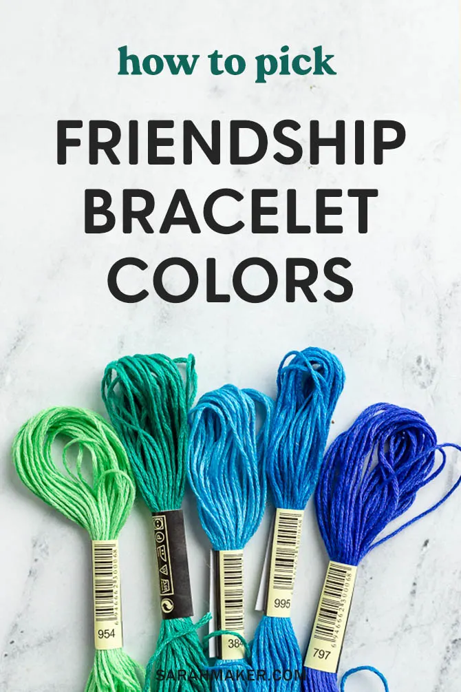 Friendship Bracelet Color Ideas and Combinations - Sarah Maker