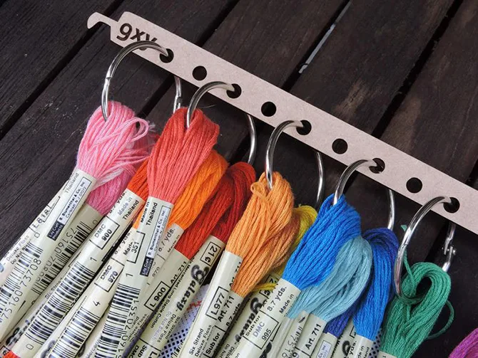 Clever Ways to Store and Organize Embroidery Floss - Sarah Maker