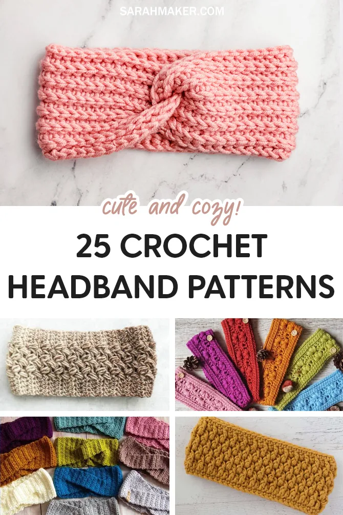 25 Crochet Headbands And Ear Warmer Patterns Sarah Maker