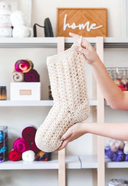 25 Free Crochet Christmas Stocking Patterns - Sarah Maker