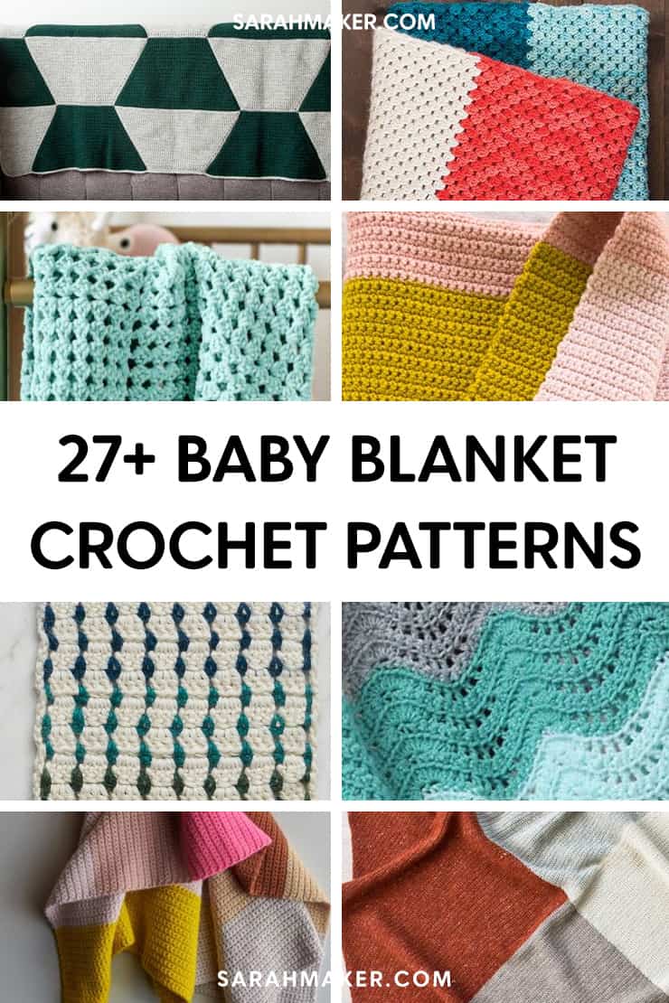 27 Free Crochet Baby Blanket Patterns Sarah Maker