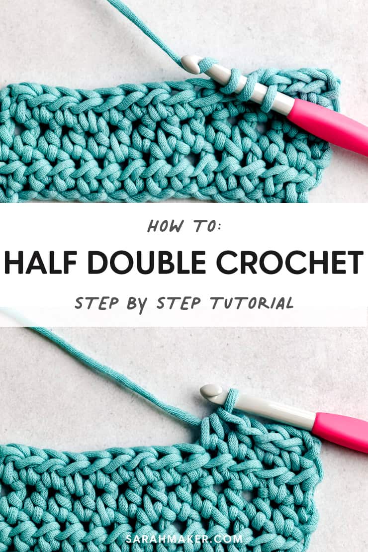 How to Half Double Crochet Stitch (HDC) - Sarah Maker