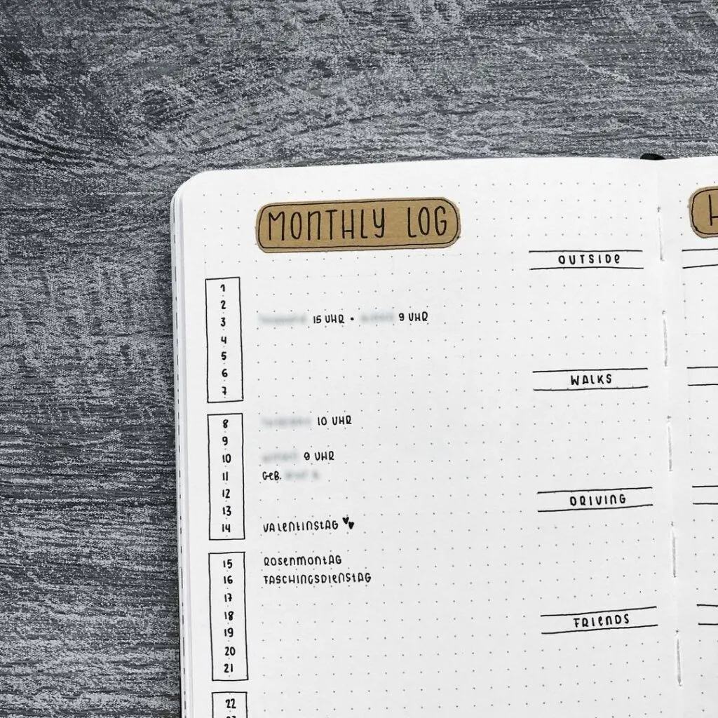 Calendar Icons Bullet Journaling Stencil Makes at a Glance Calendar Layouts  Fast and Easy. Get It Over Here. 