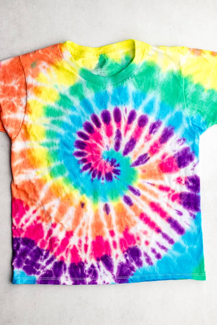 directions for tie dye shirts