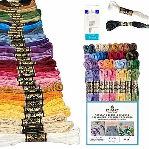  PAXCOO 488Pcs String Bracelet Making Kit, Friendship Bracelet  String Kit with 50 Skeins Embroidery Floss Cross Stitch Thread, 400Pcs  Friendship Bracelet Beads, 37Pcs Embroidery Tools