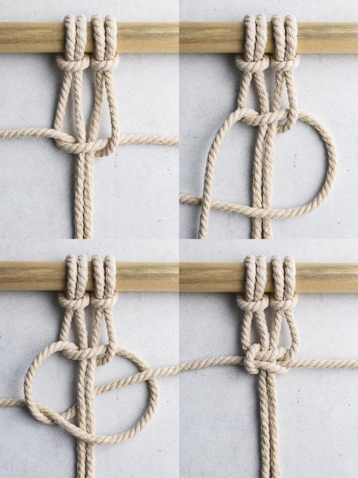 17 Basic Macrame Knots StepbyStep Instructions Sarah Maker