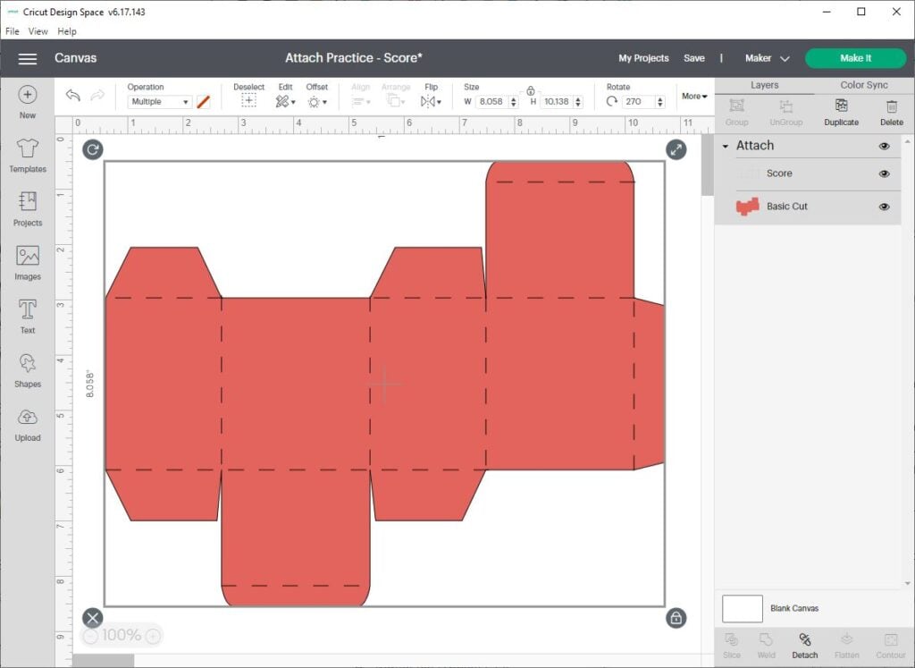 How to Use Attach in Cricut Design Space - Sarah Maker