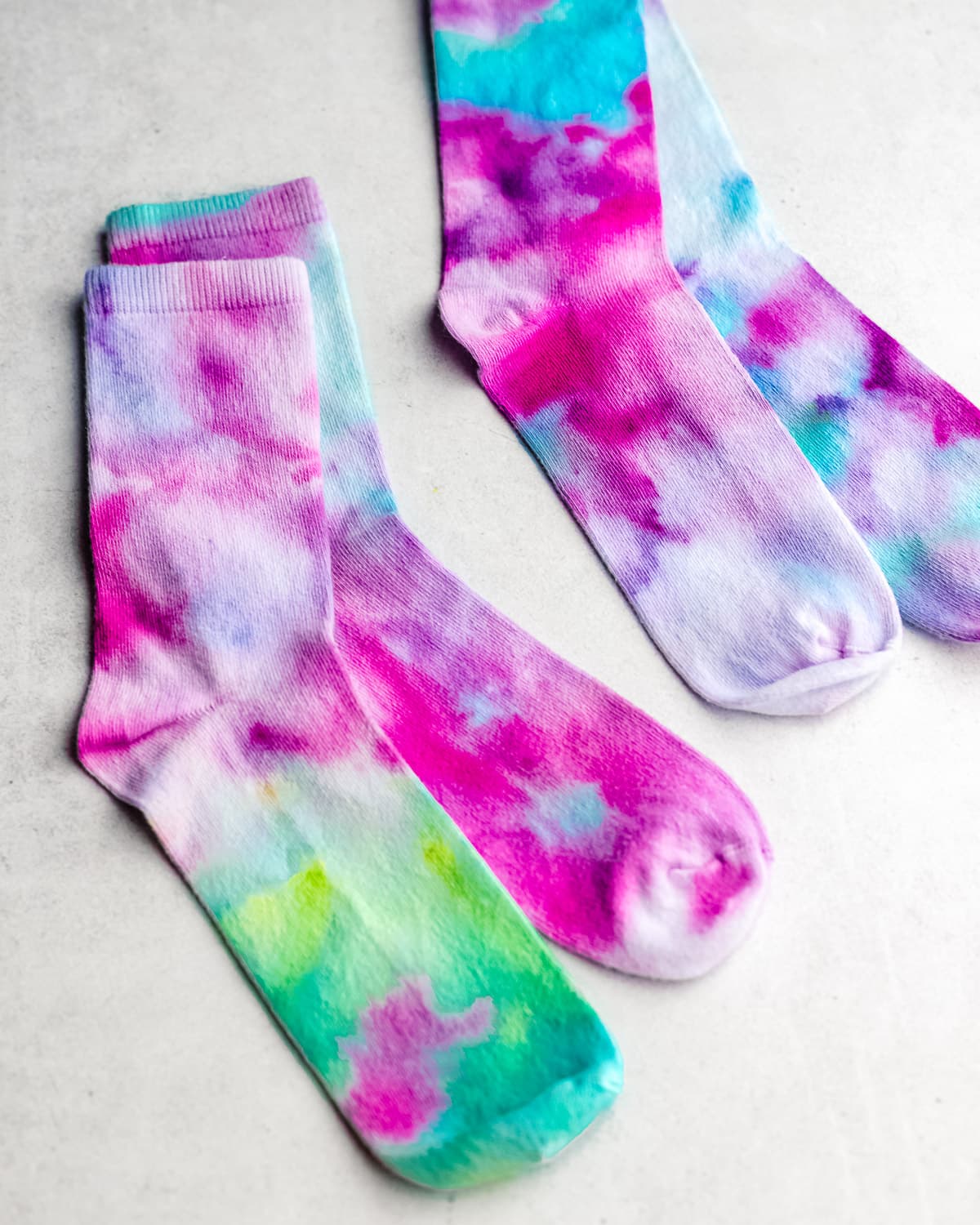 maggie's tie dye socks