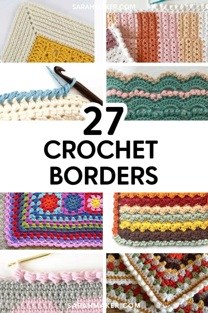 30 Crochet Edging Patterns (Crochet Borders for Blankets) - Six