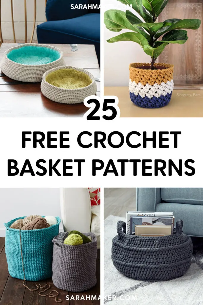 How to Crochet a Basket: FREE Tutorial & Pattern