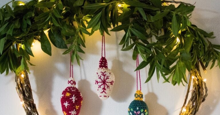 25 Free Crochet Christmas Ornament Patterns - Sarah Maker
