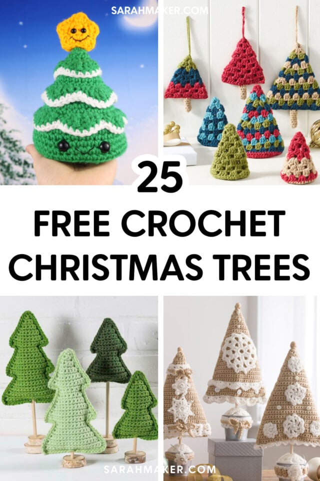 25 Free Crochet Christmas Tree Patterns - Sarah Maker