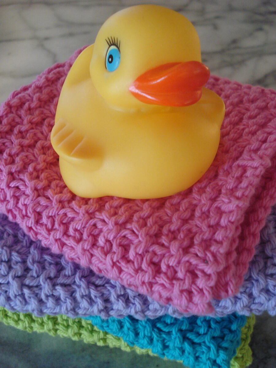 25 Free & Easy Knit Dishcloth Patterns Sarah Maker