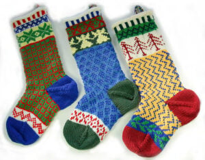 25 Free Christmas Stocking Knitting Patterns - Sarah Maker