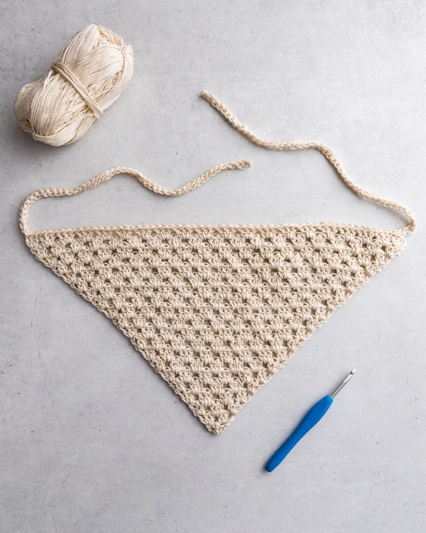 How to Crochet a Bandana + Free Easy Pattern Sarah Maker