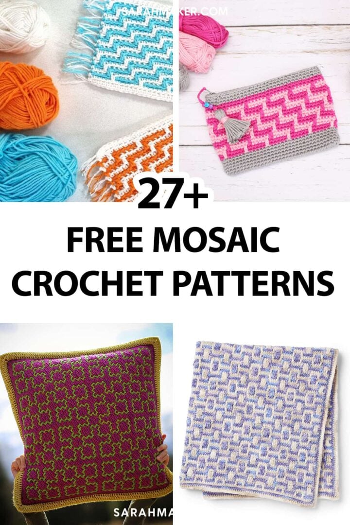 27 Free Mosaic Crochet Patterns (For All Skill Levels ) Sarah Maker