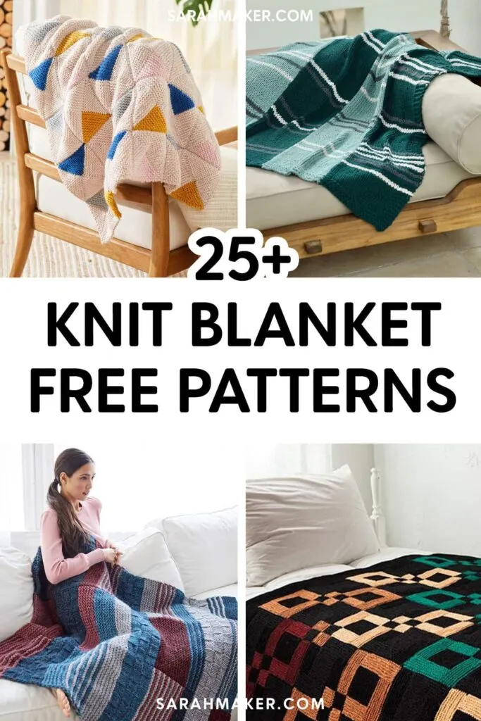 20 Free Blanket Squares Knitting Patterns inspired by Fall