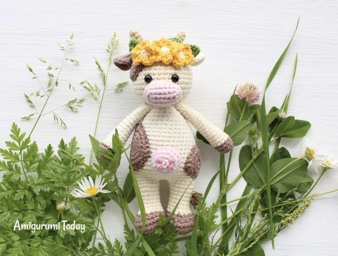 25 Adorable & Free Crochet Cow Patterns - Sarah Maker