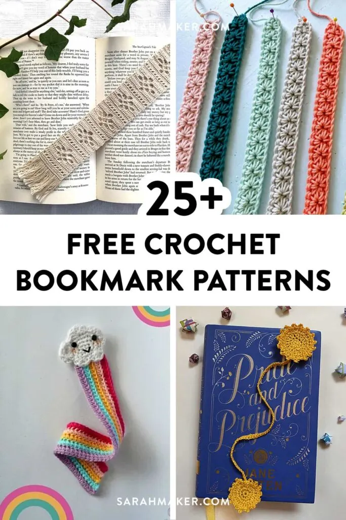 25 Free Crochet Bookmark Patterns - Sarah Maker