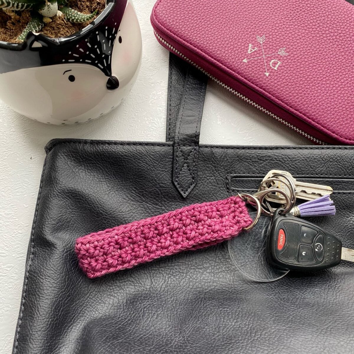 25 Free & Easy Crochet Keychain Patterns - Sarah Maker