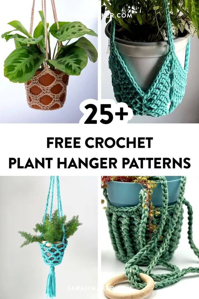 Free Crochet Plant Hanger Pattern - 3 Sizes - A Crocheted Simplicity