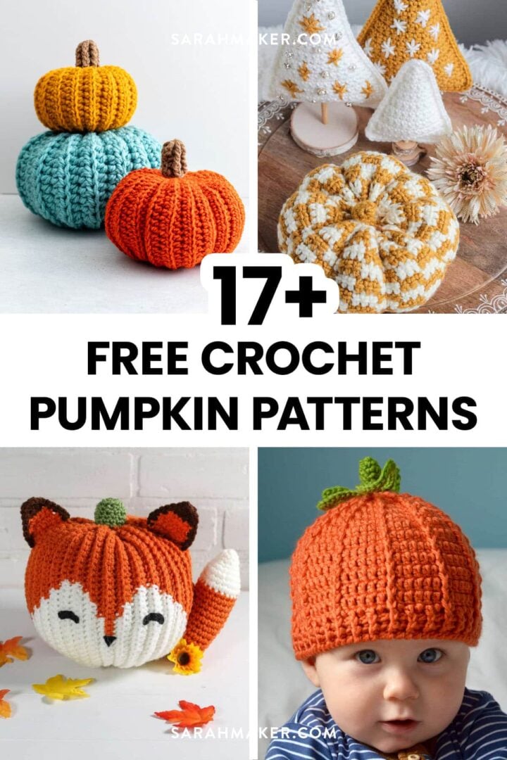 17 Free Crochet Pumpkin Patterns for Cozy Fall Decor - Sarah Maker