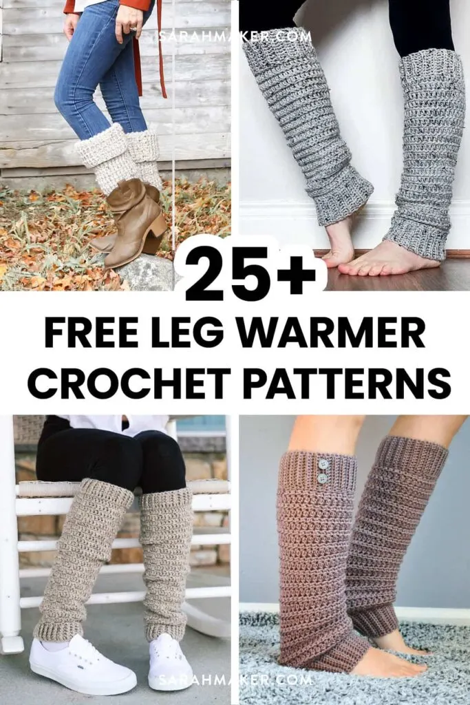 Colorful Leg Warmers Crochet Leggings Winter Fair Isle Over The