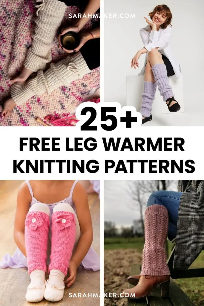 25 Free Knit Leg Warmer Patterns (For All Skill Levels!) - Sarah Maker