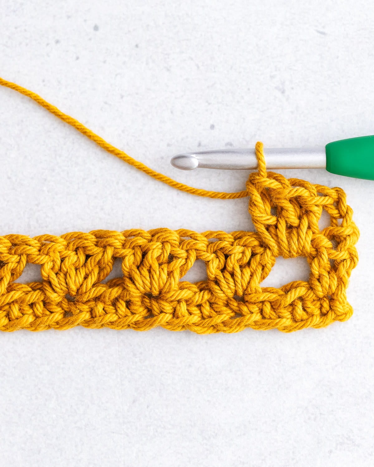 How to Crochet the Granny Stripe Stitch - Sarah Maker