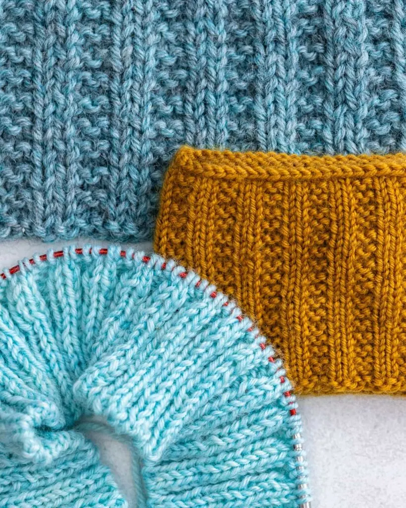 How To Knit Rib Stitch Patterns (1x1 and 2x2 ribbing)