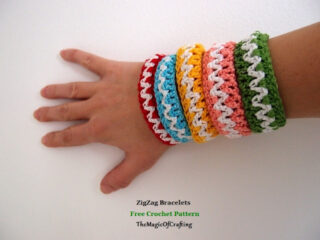 27+ Free Crochet Bracelet Patterns - Sarah Maker